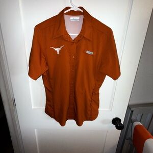 Columbia Women's Orange Button Down Shirt